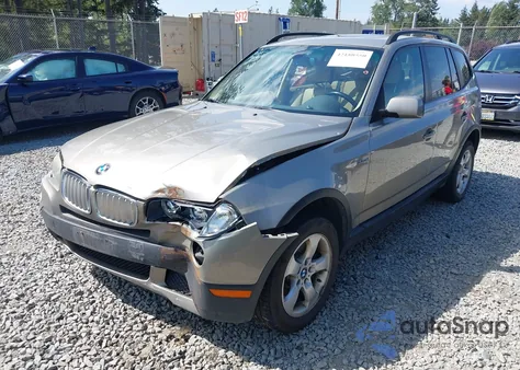 2007 BMW X3 3.0Si z USA, uszkodzony, nr VIN WBXPC93417WF25171